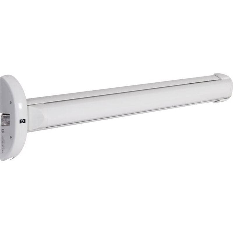 Serrure anti-pannique push Exem 1 pt blanc