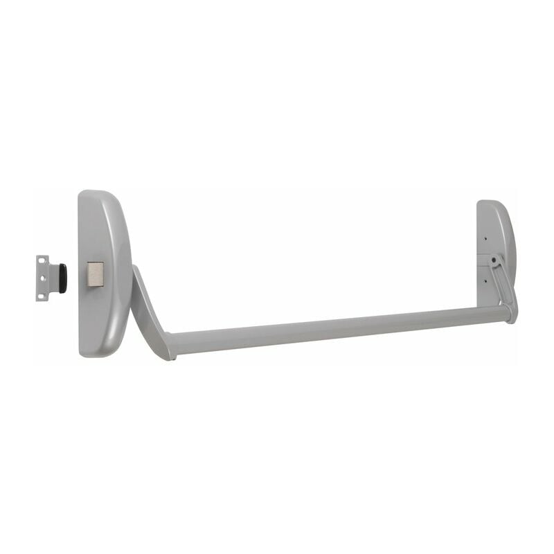 Serrure anti-panique universelle barre 1 point - Tesa - Argent