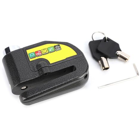 Serrure antivol disque moto avec alarme - Sécurité renforcée et avertissement anti-vol