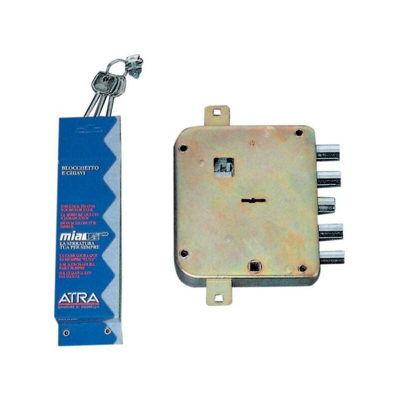 Serrure antivol triple avec double panneton pour portes blindées à appliquer à l'art.3222.2. qn - Salon
