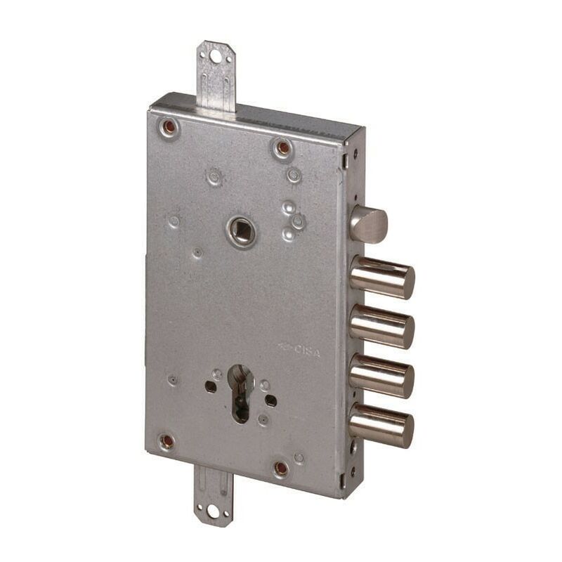 Serrure antivol triple pour portes blindées à cylindre européen Cisa art.56515.48b avec serrure - Salon