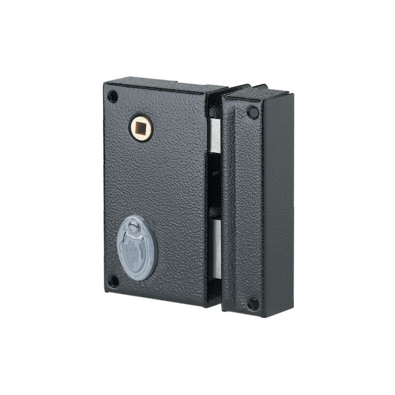 Serrure 4 gorges verticale fouillot Noir Droite Verticale A Fouillot