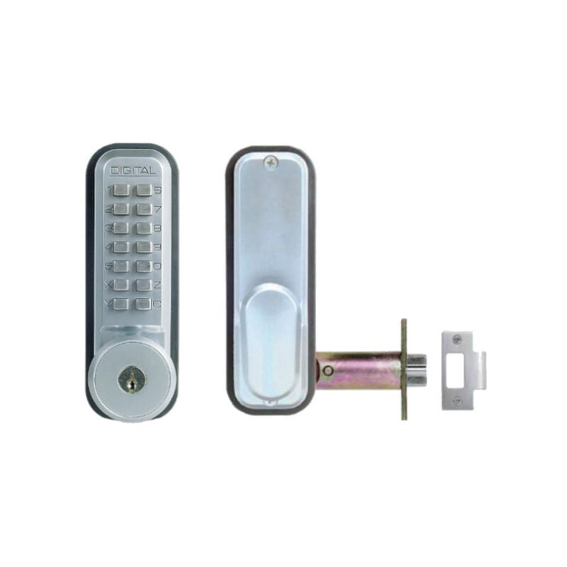 Verrou à code mécanique à larder passage libre à clé unicode 2435 Unitecnic U300.1.270