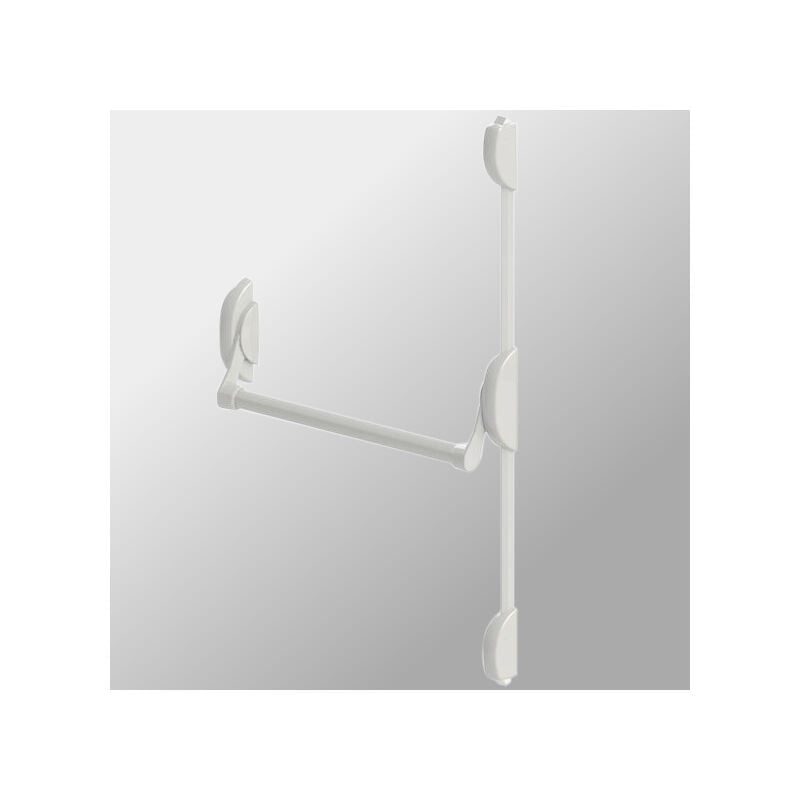 Serrure barre antipanique Cross Bar 2 Points Haut Bas DOM Metalux Couleur - Blanc, Dimension - 950 mm