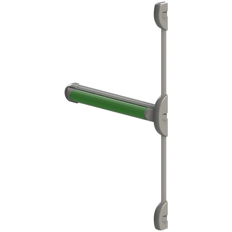Serrure barre Antipanique Touch Bar 3 Points lateraux DOM Metalux Couleur - Vert, Dimension - 1300 mm
