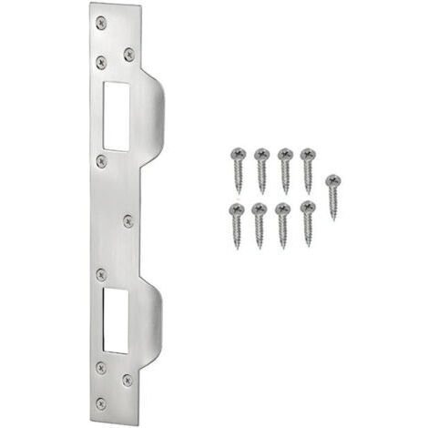 Serrure blanche pour plaques métalliques de 5-1/2 à 6 pouces, sécurité de porte intérieure et extérieure, protège le cadre de la porte