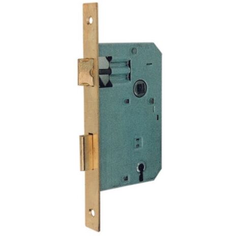 Serrure brevetA e carrA e 8 mm Entraxe 70 mm finition laiton EntrA e 40 mm
