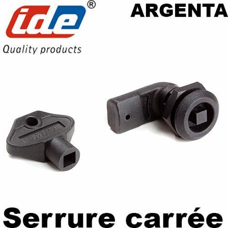 Serrure carrée pour coffret Argenta