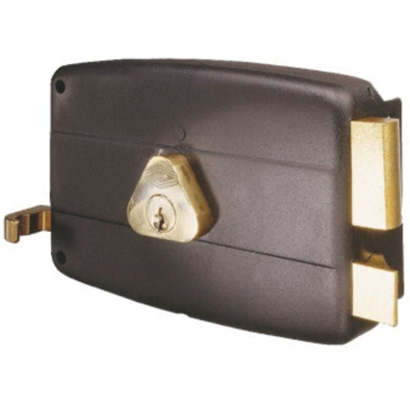 Serrure monopoint en applique horizontale à tirage 45mm gauche Cisa 501210-02-2A