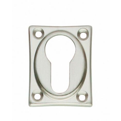 Serrure cylindre carrée en nickel mat - Par set