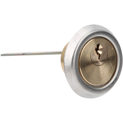 Serrure cylindrique en cuivre haute sécurité pour porte bois ou métal, livrée avec 3 clés