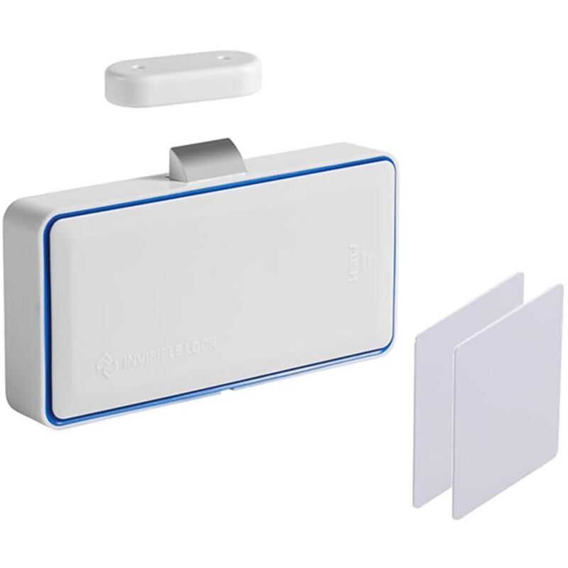 Serrure D'Armoire Cachée, Serrure Électronique Intelligente NFC RFID de Sécurité pour Enfants pour Armoire, Tiroir, Casier, Placard