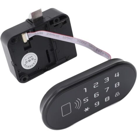 Serrure d'armoire intelligente, 100 codes, serrure biométrique par mot de passe avec USB pour porte, tiroir, armoire,