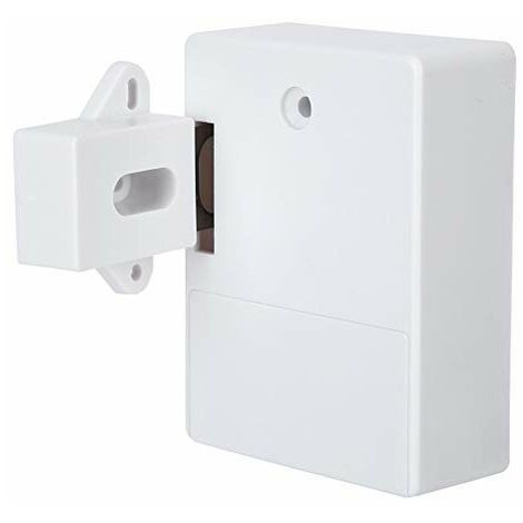 Serrure d'armoire Intelligente 125KHz, Ouverture de Carte RFID électronique pour bibliothèques de Sauna, usines et Bureaux de Garde-Robe - sans perceuse(Blanc)