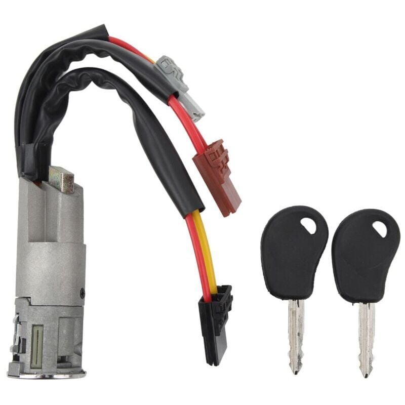 SNQ - Serrure de barillet de direction d'allumage avec clés 252521 remplacement pour citron ax Berlingo Evasion Jumpy Saxo Xantia Xsara