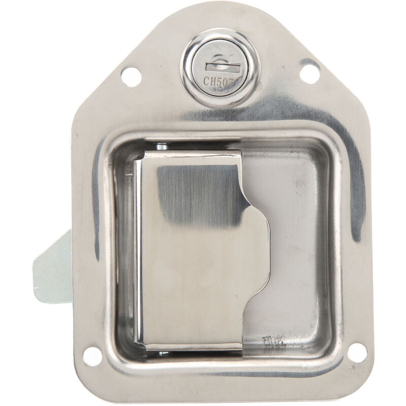 Eosnow - Jeffergarden Serrure de bote à outils en acier inoxydable, finition polie, poignée de porte à palette antirouille pour camion remorque rv