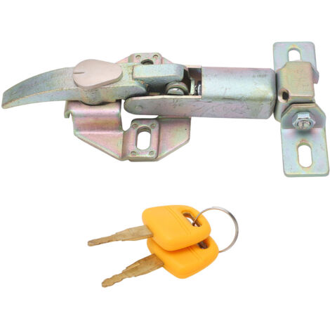 Serrure de Couverture de Moteur D'excavatrice D'acier Inoxydable avec la clé, Accessoire D'excavatrice pour ZAX120 ZAX130 ZAX200 ZAX210
