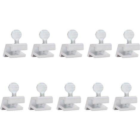 Serrure de fenêtre coulissante en alliage d'aluminium, 10 pièces, polyvalente, Installation facile, sécurité pour les enfants