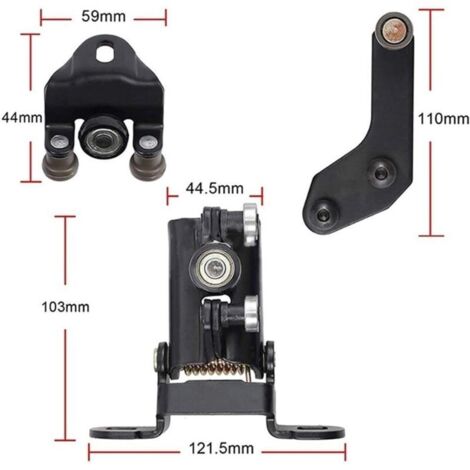 Serrure de hayon Charnière à Rouleau de Porte coulissante Gauche/Droite pour Ford pour Transit pour MK6 pour MK7 1667675 1639910 1705694 4796308