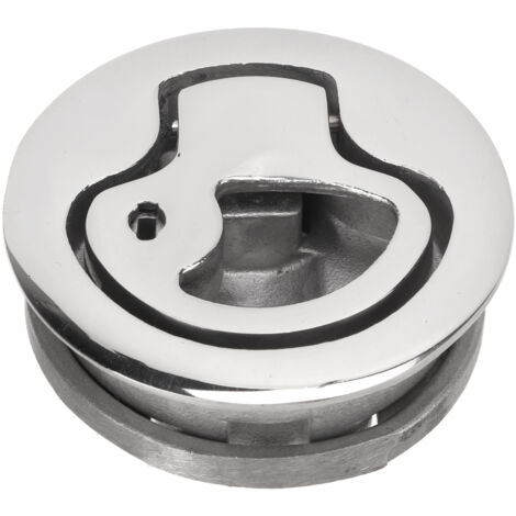 Serrure de Hublot de Bateau Ronde 316 Acier Inoxydable, Verrouillage à Effleurement pour Camping-Car, Marine et Maison