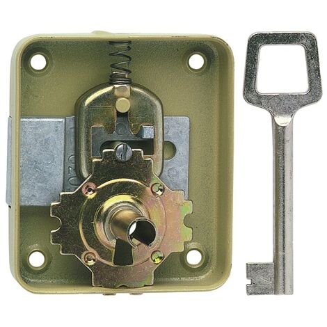 Serrure de meuble 70 façon PARIS avec canon de 40 mm axe 30 mm gauche - VACHETTE