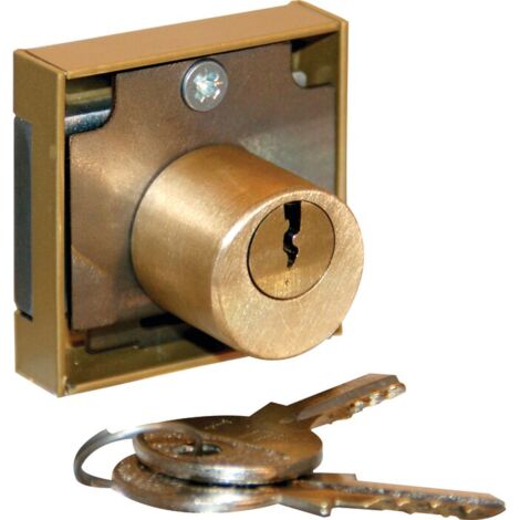 Serrure de meuble a cylindre rond – DEVISMES – Gauche