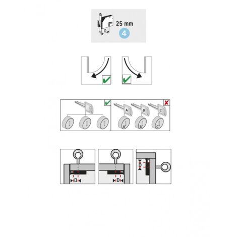 Serrure De Meuble Acier En Applique Hettich 25 Mm Réversible