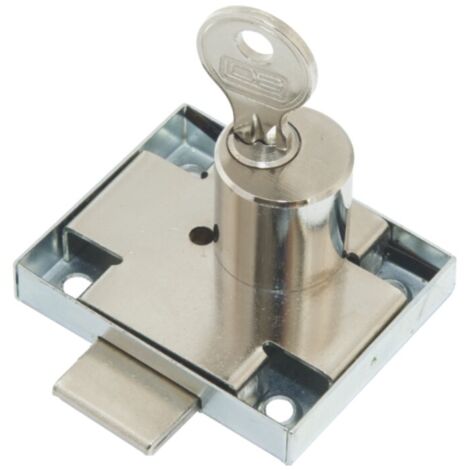 SERRURE DE MEUBLE NICKELÉ ZMB-2, GAUCHE - MP ZM-2 LE