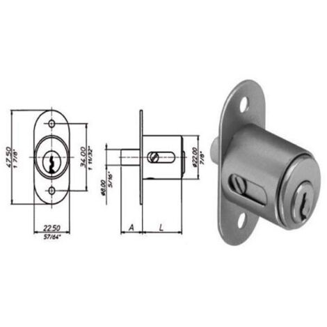 Serrure de meuble Push 2224 Meroni