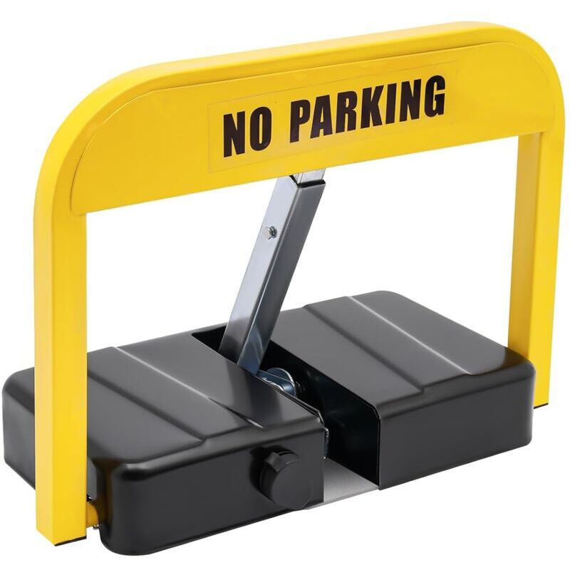 Serrure de parking Avec 2 Télécommande, barrière de stationnement automatique barrière de stationnement protection tampon 25°, serrure de poteau de