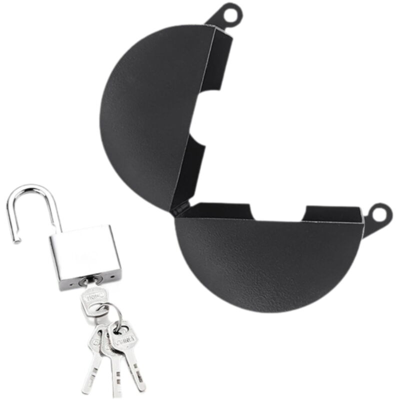 Serrure de poignée de porte, dispositif de verrouillage de bouton de porte, couvercle de poignée de porte en acier à l'épreuve des bébés, sécurité