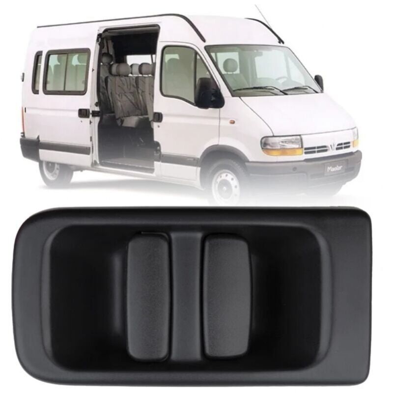 Cyslmuk - Serrure de poignée de porte Poignée de porte extérieure pour Renault Poignée de porte coulissante extérieure côté passager Poignée de porte