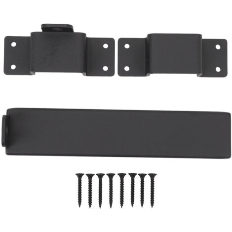 Serrure de Portail à Glissement - Système de Fermeture en Acier Carbone avec Trou pour Cadenas, Dimensions 19cm - Sécurité Maximal pour Fermes, Hangars et Portes Extérieures