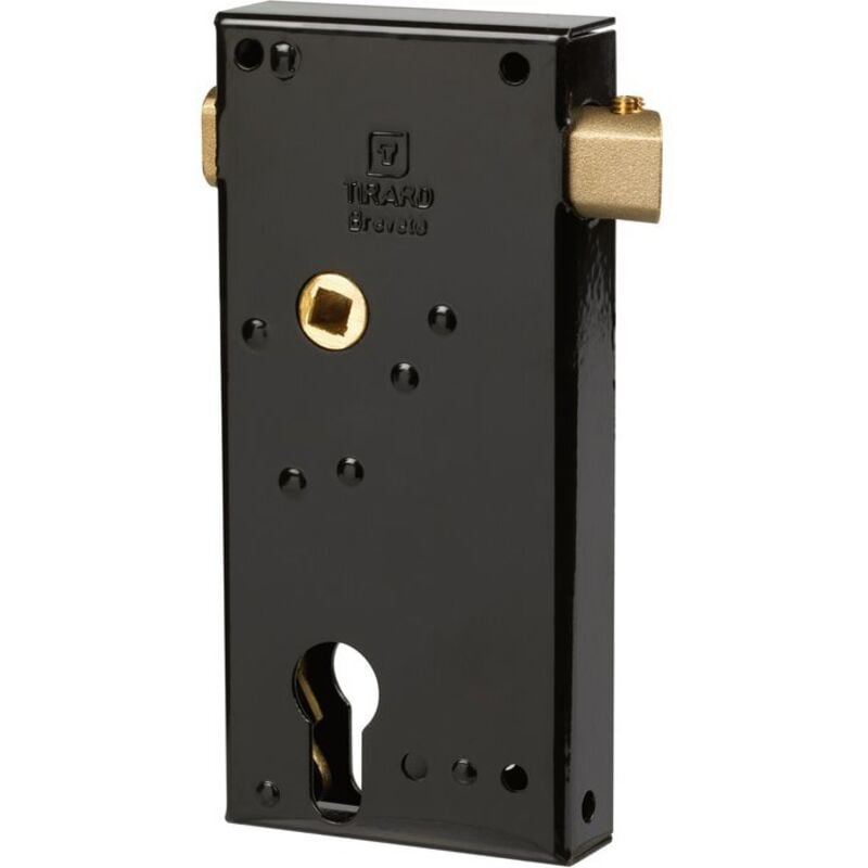 Serrure en applique à pêne réglable tirard Noir 151 Droite 52,5 mm 70 Sans 70