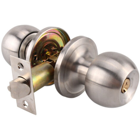 Serrure de porte à bille en acier inoxydable avec clé