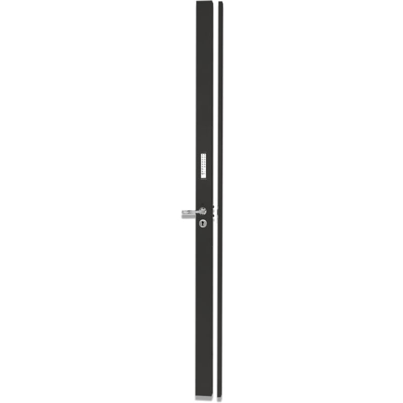 Serrure de porte a code Electrique ban DOM 300 3 points Couleur - Noir, Sens Ouverture - Droit poussant