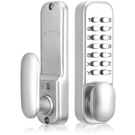 Serrure de porte à code numérique, en alliage de zinc, étanche, sans clé, serrure de porte d'entrée de sécurité, serrure mécanique numérique à mot de passe pour portail extérieur