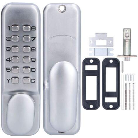 Serrure de Porte Code Numrique, Antivol Intelligent Combinaison de Code de 1 11 Chiffres, Serrure sans Cl Code par Mot de Passe avec Poigne, pour les Portes de Location D'appartement de Bure