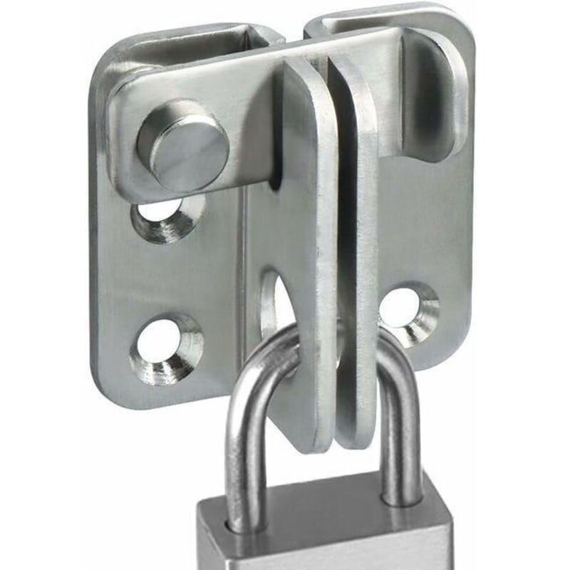 Serrure de porte coulissante, cadenas, loquet, crochet antivol, acier inoxydable