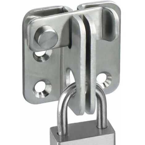 Serrure de porte coulissante, cadenas, loquet, crochet antivol, acier inoxydable