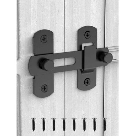 Serrure de porte coulissante de grange, loquets de porte en acier inoxydable, loquet de sécurité à bascule pour armoire à vin, salle de bain, extérieur, garage, fenêtre, jardin, porte de placard