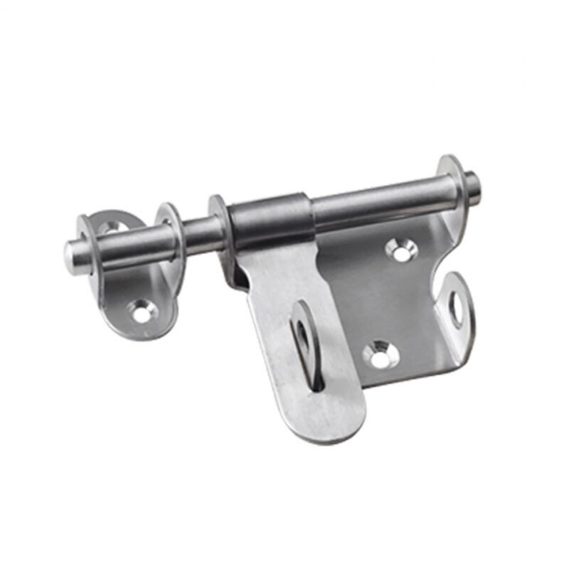 Serrure de porte coulissante en 2 pièces, serrure en acier inoxydable épaissie et durable