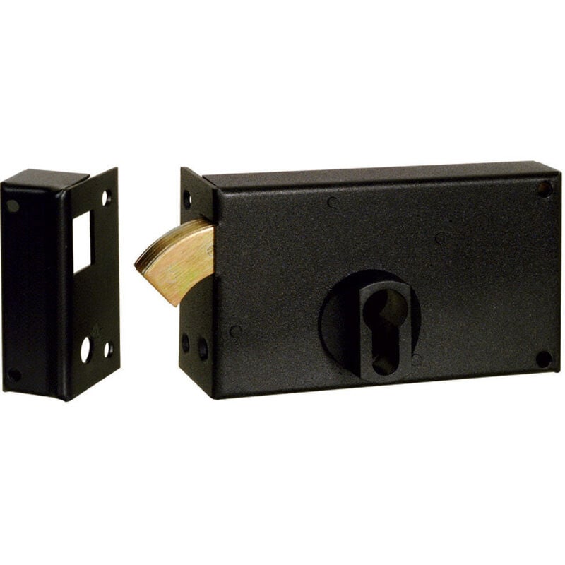 Serrure En Applique 7411 Pour Cyl Profil Europeen -horizontale - Croch Et -