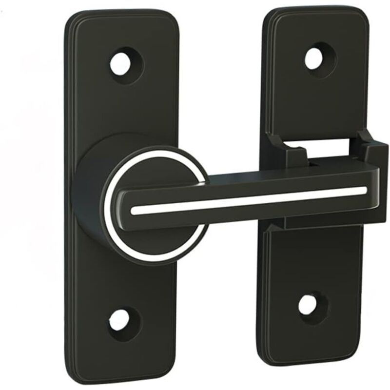 Serrure de porte coulissante intérieure lumineuse 180°, loquet à crochet, verrou à pêne, boucle de verrouillage, verrou antivol pour porte, fenêtre. Serrure de porte coulissante intérieure lumineuse 180°, loquet à crochet, verrou à pêne, boucle de verrouillage, verrou antivol pour porte, fenêtre.