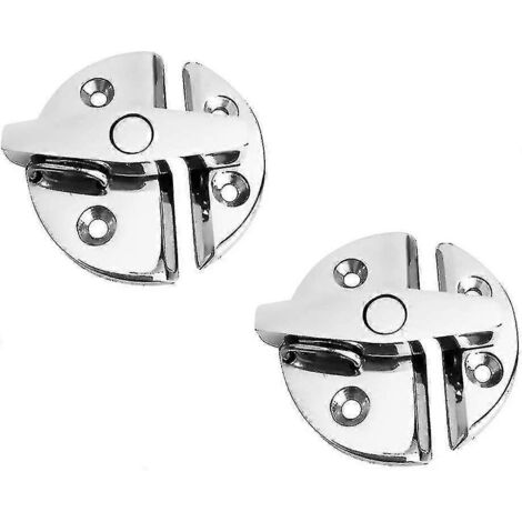 Serrure de porte de bateau en acier inoxydable marin 316, 2 pièces, verrou à rotation rond pour armoires hors-bord