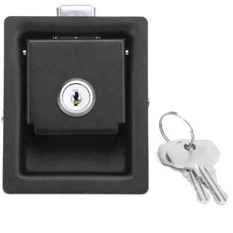 Serrure de porte de camping-car avec 2 clés universelles, pour camping-car, armoires de distribution d'énergie, boîte à outils de voiture