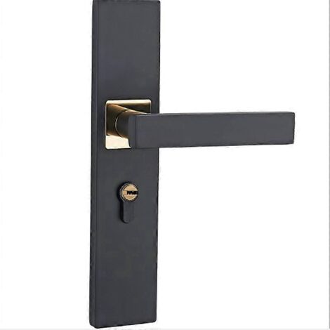 Serrure de porte de chambre à coucher, poignée de porte intérieure antivol en alliage d'aluminium.