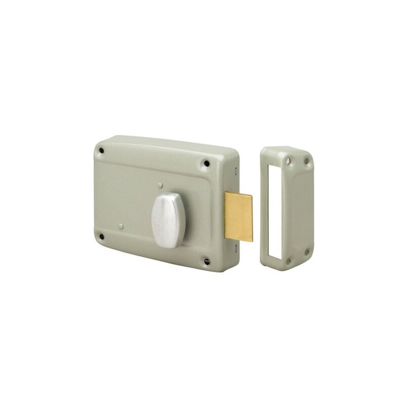 Serrure de porte de garage en applique 6903 Argent 120 Gauche Avec 93 mm 120