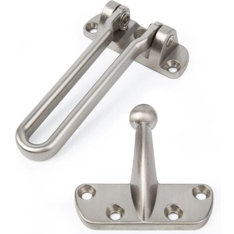 Serrure de porte de sécurité barre pivotante – Verrou en alliage de zinc – Épaisseur de porte max 50mm – Niveau de sécurité élevé