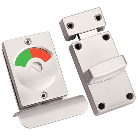 Serrure de porte de toilette avec pièces de rechange de voyant rouge et vert indiquant la serrure de loquet d'acier inoxydable de toilette